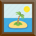 isle, isolated, lonely, palm