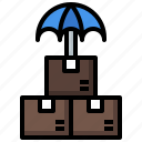 box, insurance, package, umbrella