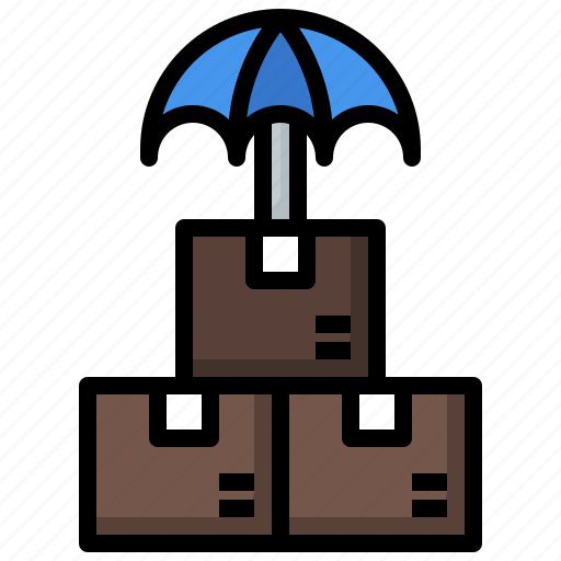 Box, insurance, package, umbrella icon - Download on Iconfinder