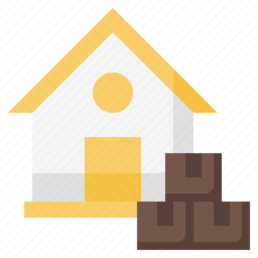 Bulk, delivery, house, logistics, shipment icon - Download on Iconfinder