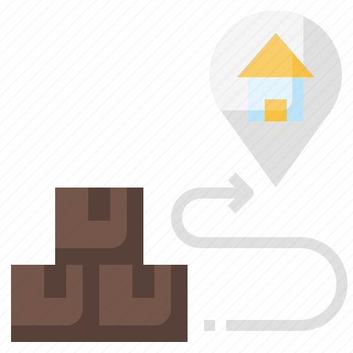 Commerce, delivery, map, package, pointer, shopping icon - Download on Iconfinder