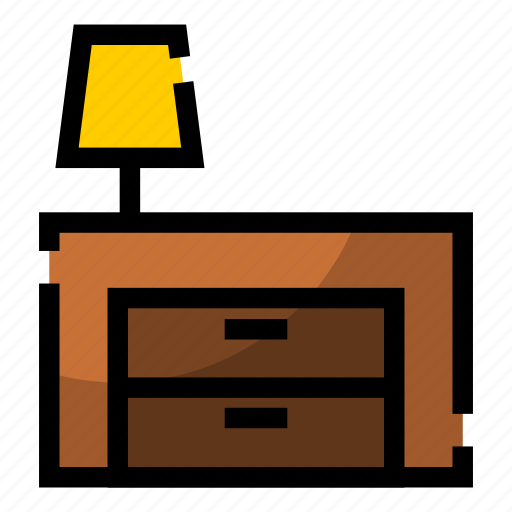 Bedside, furniture, home, house, household, table icon - Download on Iconfinder