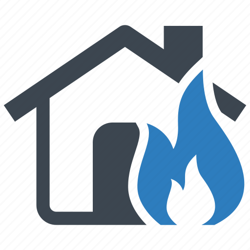 Home, house, fire, flame icon - Download on Iconfinder