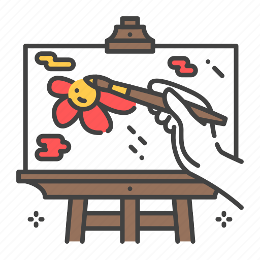 Art, brush, draw, drawing, easel, painting icon - Download on Iconfinder