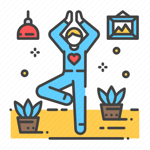 Home, interior, meditation, pose, yoga icon - Download on Iconfinder