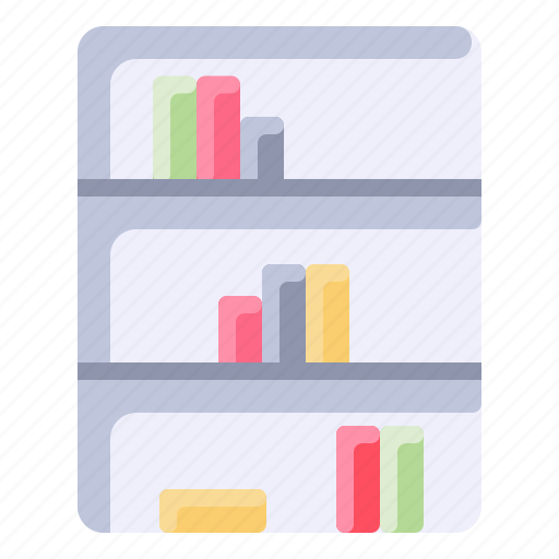Book, furniture, home, library, shelf icon - Download on Iconfinder