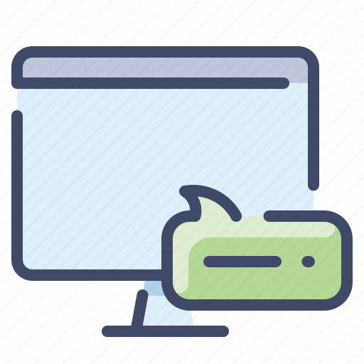 Chat, computer, online, work icon - Download on Iconfinder