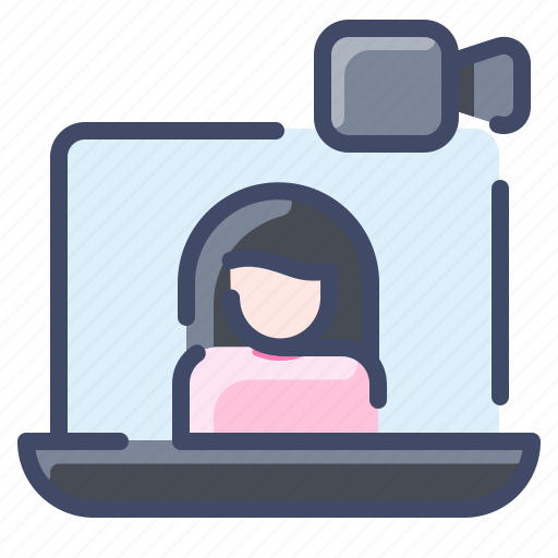 Call, laptop, record, video, work icon - Download on Iconfinder