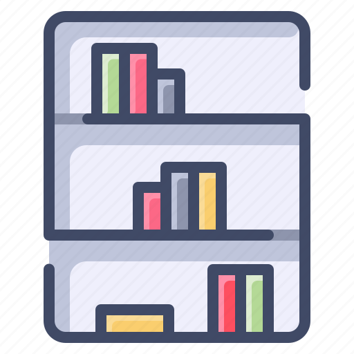 Shelf, book, home, furniture, library icon - Download on Iconfinder