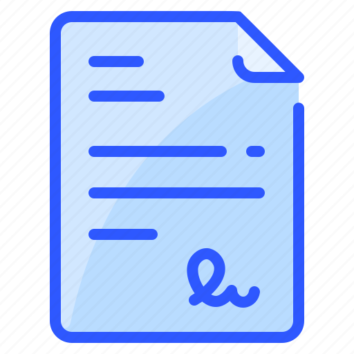 Agreement, contract, document, paper, signature, work icon - Download on Iconfinder