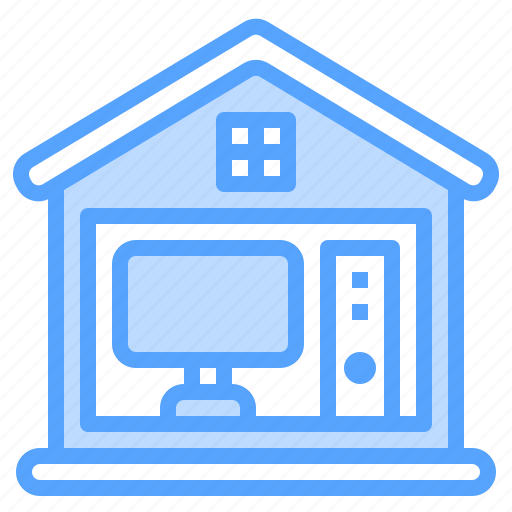 House, monitor, home, computer, cpu icon - Download on Iconfinder