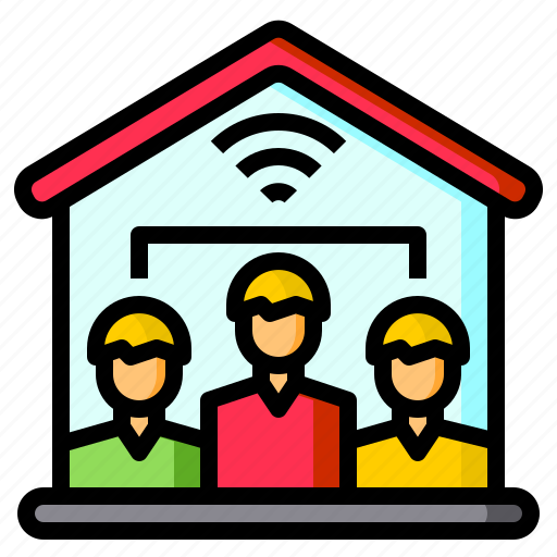 Working, house, team, mans, teamwork icon - Download on Iconfinder