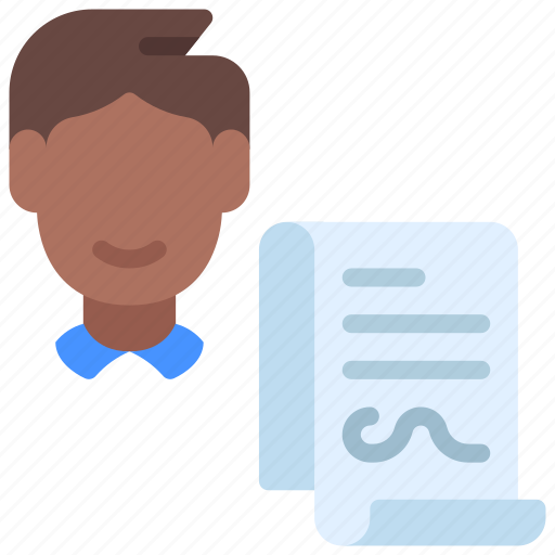 Contract, worker, contracts, paper, document icon - Download on Iconfinder