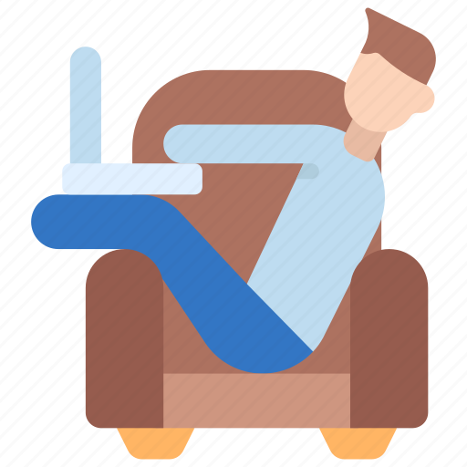 Relaxed, working, anywhere, freelancing, freelancer, relaxation icon - Download on Iconfinder