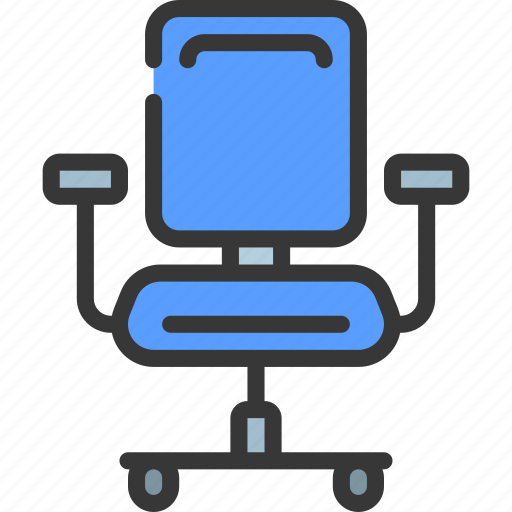 Office, chair, swivel, wheelie, furniture icon - Download on Iconfinder