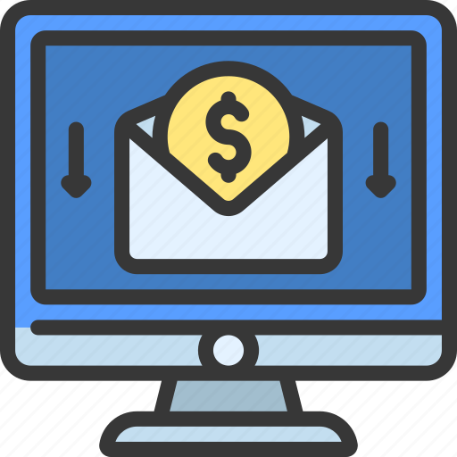Online, money, paycheque, check, cash icon - Download on Iconfinder