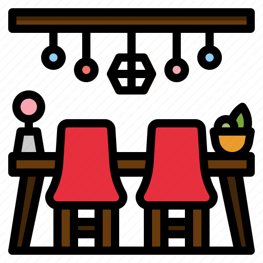 Dining, dinner, furnitur, room, table icon - Download on Iconfinder