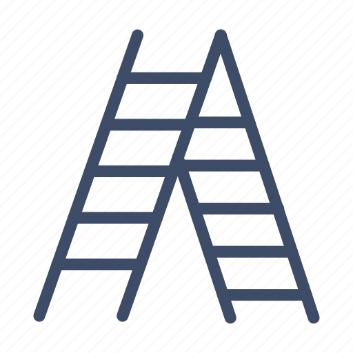 Ladder, wood, climb, household, maintainence icon - Download on Iconfinder