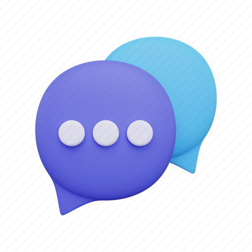 Speech, bubble, message, discussion, communication, chat 3D illustration - Download on Iconfinder