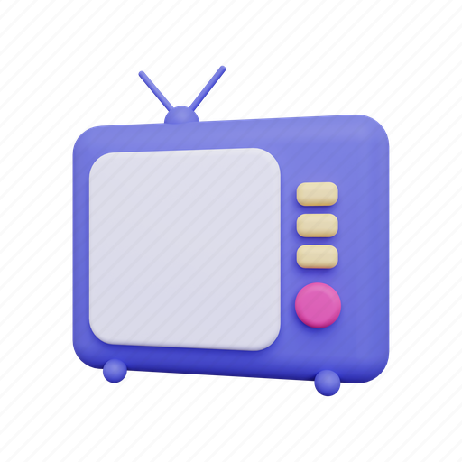 Television, tv, screen, monitor, display, lcd 3D illustration - Download on Iconfinder