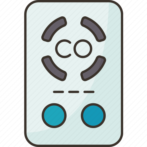 Carbon, monoxide, detector, gas, toxic icon - Download on Iconfinder
