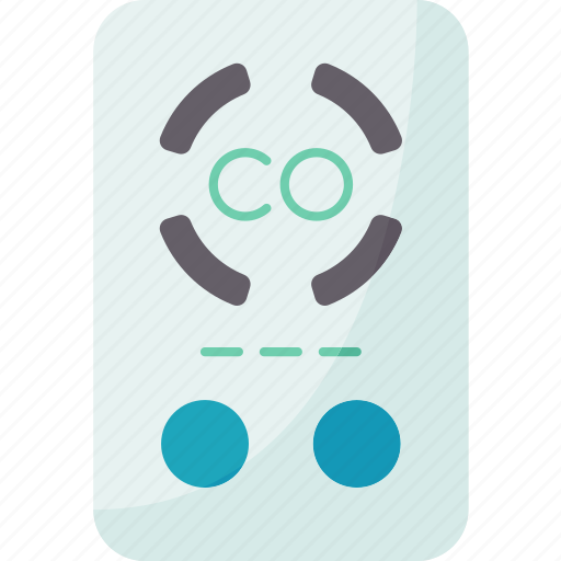 Carbon, monoxide, detector, gas, toxic icon - Download on Iconfinder