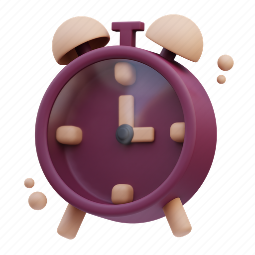 Clock, waker, timer, watch, calendar, stopwatch, time 3D illustration - Download on Iconfinder