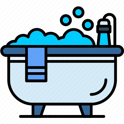 Bathtub, bath, hot, relaxation, spa, water, woman icon - Download on Iconfinder