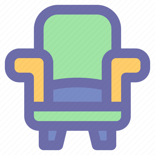 Armchair, furniture, sofa, living, decoration icon - Download on Iconfinder
