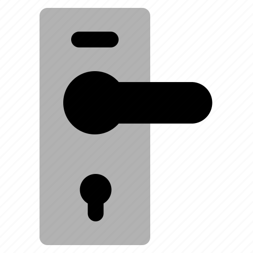 Door, handle, key, security, lock icon - Download on Iconfinder