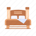 double, bed, bedroom, comfortable, furniture