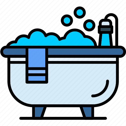 Bathtub, bath, hot, relaxation, spa, water, woman icon - Download on Iconfinder