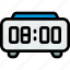 digital, clock, time, alarm 