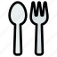 fork, spoon, eat, restaurant 