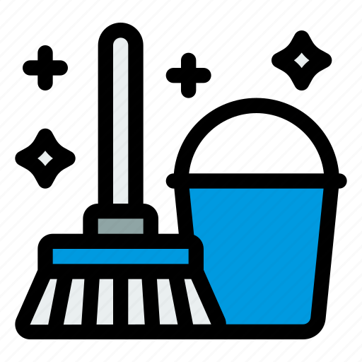 Mop, cleaning, housekeeping, bucket icon - Download on Iconfinder