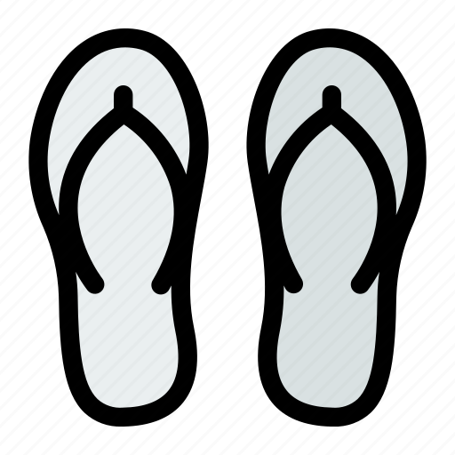 Slippers, sandals, flip flops, footwear icon - Download on Iconfinder