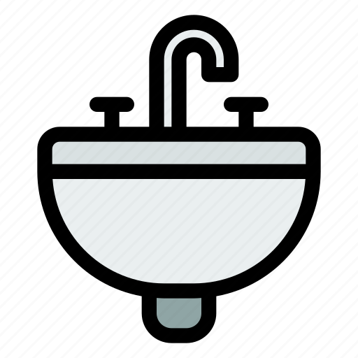 Washbasin, sink, washstand, washbowl icon - Download on Iconfinder
