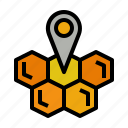 location, apiary, beekeeping, map, pin