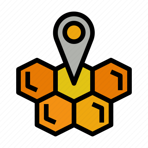 Location, apiary, beekeeping, map, pin icon - Download on Iconfinder