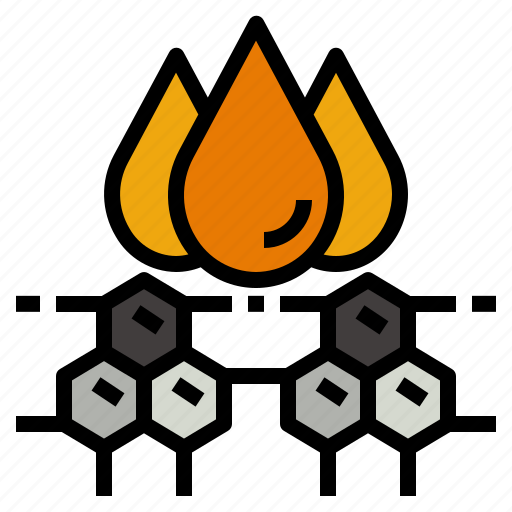 Molecule, honey, chemistry, bond, drop icon - Download on Iconfinder