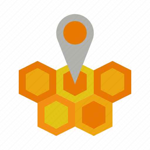 Location, apiary, beekeeping, map, pin icon - Download on Iconfinder