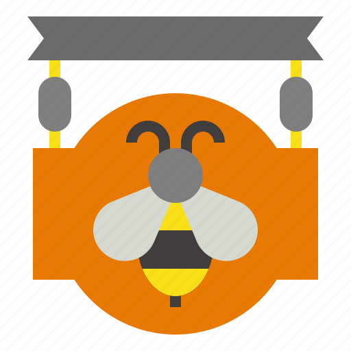 Signboard, beekeeping, apiary, insect, store icon - Download on Iconfinder