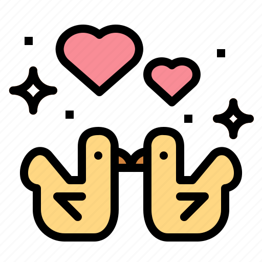 Birds, heart, love, romance, valentines icon - Download on Iconfinder