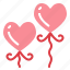 balloons, birthday, heart, love 