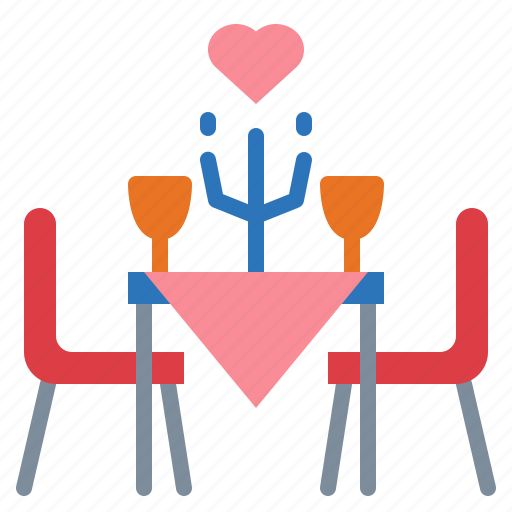 Dinner, restaurant, valentine, wine icon - Download on Iconfinder