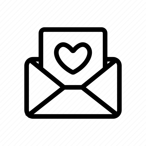 Concept, contour, heart, honeymoon, letter, love, wedding icon - Download on Iconfinder