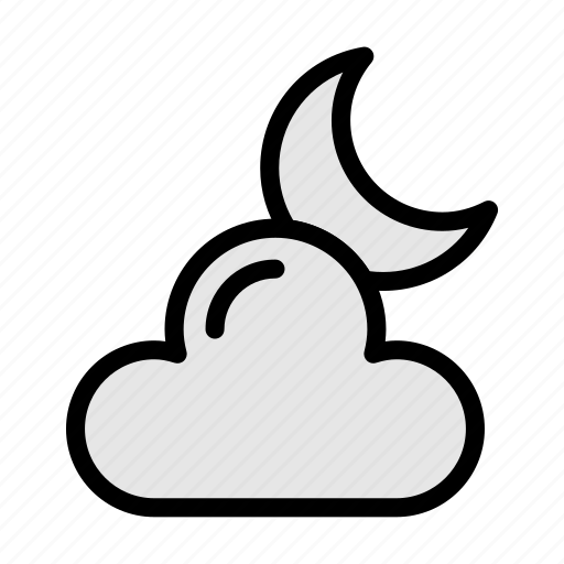 Cloud, moon, night, horror, halloween icon - Download on Iconfinder