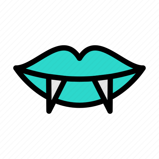 Vampire, dracula, lips, horror, halloween icon - Download on Iconfinder