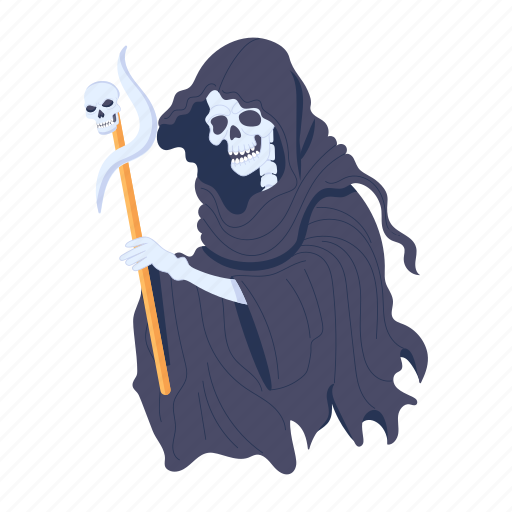 Grim reaper, death character, mythological character, reaper costume, horror character icon - Download on Iconfinder