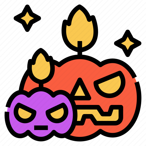Candle, decoration, halloween, illumination, light, scary icon - Download on Iconfinder